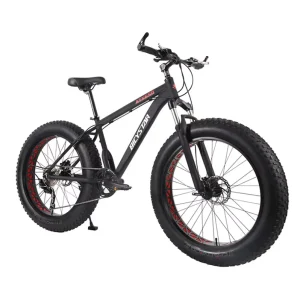 High Quality Fat Tire Snow Bike Stylish Popular Mountain Bicycle 26 Inch New Style Big Tyre 7speed Fat Bicycle