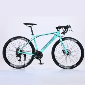 High Quality Race Roadbike Cycle Carbon Fiber 21 Speed 700C Road Bike High Carbon Steel Bicycle Road Racing Bike for Men
