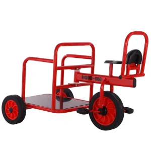 High Quality Three-Wheel Kids’ Pedal Bike Baby Rickshaw and Ride-on Car Pushcart Factory Supplier
