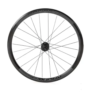 High Rigidity 700C Aluminum Alloy Four Bearing Disc Brake Thru Axle Road Bike Wheel Set 30mm Rim Depth Tubeless Ready Glossy