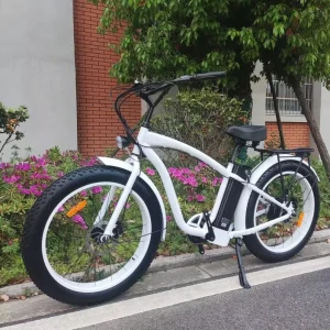 High Speed All Terrain Snow Fat Tyre Road Front and Rear Disc Brake Men’s Ebike Bafang 15Ah Lithium Battery Electric Bike