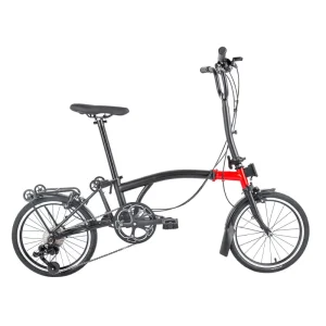Hot Selling 16 Inch Fold Bike 9 Speed High Carbon Steel Folding Bicycle for Adults