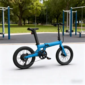 Hottech FJ20 250W 20″ Electric City Bike Folding E Bike with Aluminum Alloy Frame Disc Brakes Pedal Assist up to 60km Range