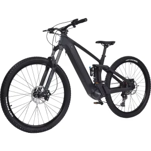 Hunting Fat Tire Electric Mountain E Bike Central Motor 12-Speed Dual Suspensions Carbon Fiber Frame for Adults