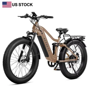 Hydraulic Disc Brake Ebike Long Range Electric Mountain Bike for Men with Fat Tires