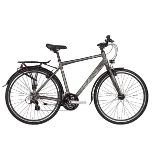 JOYKIE Vintage City Bike 700C Touring Bike Comfortable Saddle Aluminum Frame Bicycle Adult with Rear Rack