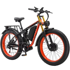 K800 7-Speed Electric Mountain Commuter Bike 48V 23ah Fat Cruise Control Mountain Cargo Delivery Electric Hybrid Bicycle