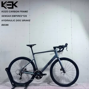 KOZO Factory Direct High Modulus Carbon Fiber 24 Speed Hardtail Racing Bike Frameset Carbon Wheel Internal Cable Routing