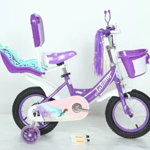 Kid Bike 12 20 Inch BMX Bikes With Steel Frame Side Wheels for Mountain Road Cycling Kids Bicycle Front Light