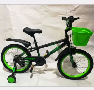Kids BMX 4-Wheel For 5 Year Old Boys 16 Inch Single Speed Carbon Steel Fork Aluminum Alloy Rim Training Wheels Front Suspension