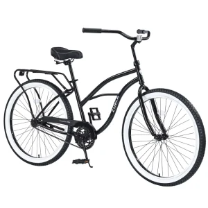 Kids Beach Cruiser Bike 26 Inch Single Speed Bicycle Steel Frame Coaster Brake Cruiser Bike for Comfort Bike Easy Assembly
