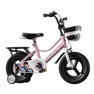 Kids Bicycles with Integrated Wheel for Boys and Girls Steel Fork for Babies Aged 3-12