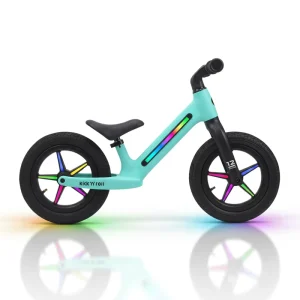Kids Bike 12 inches Children Balance Bike for 2-5 Years Old with Light-up Frame, Light-up Wheels, Pneumatic Tire