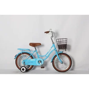 Kids Bike 16 Inch Blue Girls Bike With Auxiliary Wheel Children Bicycle