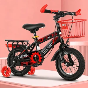 Kids Bike with Integrated Wheels Durable Steel Frame Bicycle Adjustable for Growing Child Factory Direct