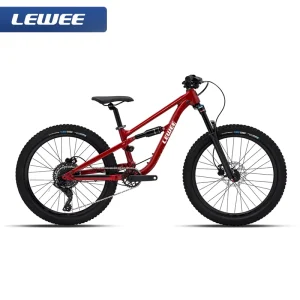 Kids Full Suspension Mountain Bike 24 Inch Youth MTB Hydraulic Disc Bicycle