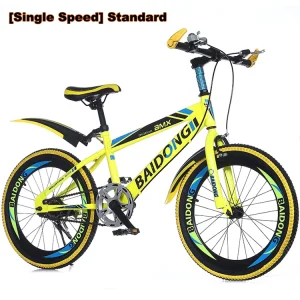 Kids Mountain Bike 20/22 Inch Single Speed/6-Speed High Carbon Steel Kids’ Bicycle for Boys Girls Ages 8-12