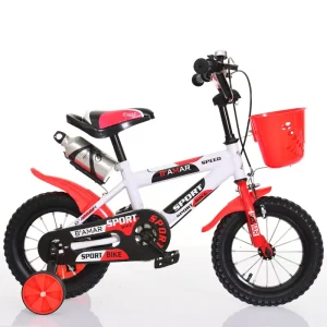 Kids’ Mountain Bike with Front Basket 12 Speed Steel Fork for Boys and Girls