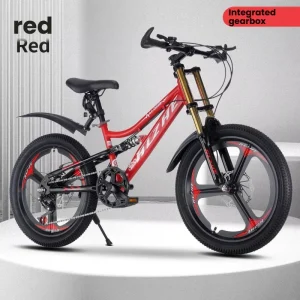Kids Road Bikes for Boys and Girls 20inch 22inch and 24inch Student Mountain Bikes with Dual Suspension
