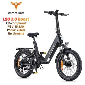 L20 3.0 Boost Off-road Folding Electric Bicycle Electric City Bike Long Commute Fat Tires Full Suspension Comfort Ride