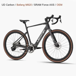 LEICHTEN UD Carbon E Gravel Bike Bafang M820 250W SRAM Force AXS OEM Electric Drop Bar Road Bicycle
