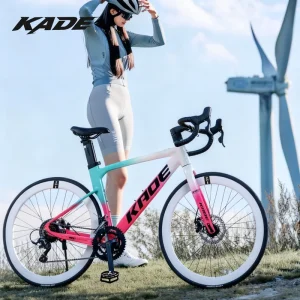 Light Cavalry M380 Aluminum Alloy Full Internal Cable Routing Ultra Light Fast Curved Handlebar Dual Disc Road Racing Bike