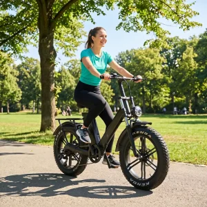 Light Grey Source Factory Foldable Fat Tire Electric Bicycle