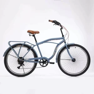 Lightweight 26 Inch Beach Cruiser Bike Easy to Carry and Maneuver on Sandy Paths Single Speed Gears