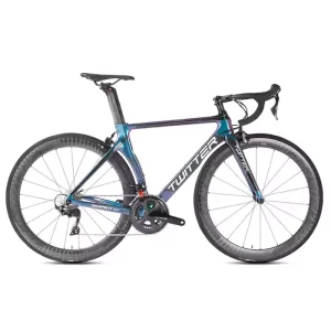 Lightweight Full Carbon Road Bike 700c with Double V Brake 22-Speed for Racing & Gravel Riding Professional Road Cycling