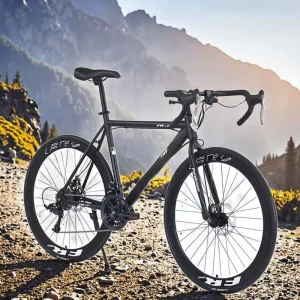 Lightweight Racing Road Bike with Bent Handlebar Variable Speed for Men Women Youth Ultralight Bicycle