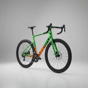 Lightweight Unisex Road Bike Featuring a Carbon Fibre Fork Frame Post Wheels and Wireless 24 Speed System
