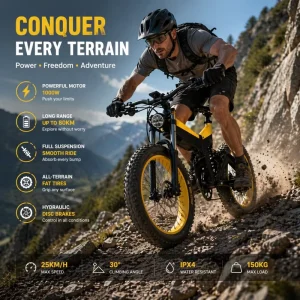 Long Range Aluminum Alloy Lightweight Electric Mountain Bike 48V 1000W Lithium Battery Adult Off-Road Trail Riding 7-Speed