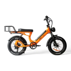 Low-Step 500W Fat Tire Electric Bike with Dual Suspension & 48V 17.5Ah Battery