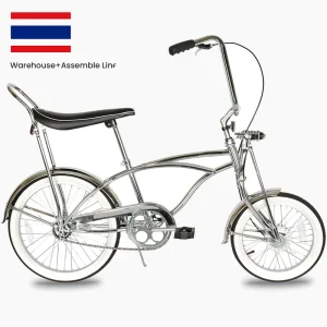 Lowrider 20-Inch Single-Speed Cruiser Bicycle, Hi-Ten Steel, Coaster Brake, Custom