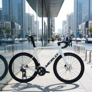 MCELO Ultra Light Carbon Fiber Road Bike with 24 Speed Electronic Shifting Ordinary Pedal Eco Friendly for Professional Racing