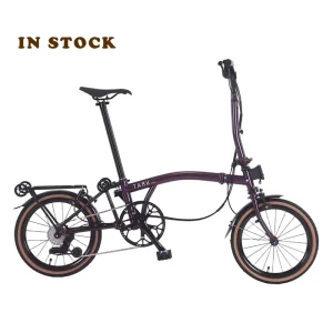 MINI Folding Bicycle 20inch 7speed U Brake Cr-mo Steel Frame Double Wall Alloy Rims 100kg Load