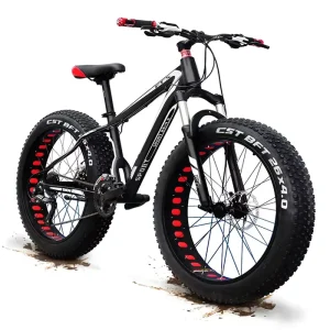 MTBGO 21 Speed Big Fat Tire Racing Frame Gear Off-Road Cycle Mountain Bike Men’s MTB Bicycle
