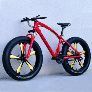 MTBGO New Model 21/27 Speed Aluminum Alloy Fat Tire Bicycle 26 Inch 4.0 Tyre Mountain Bikes Bicicleta for Adult