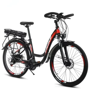 Manufacturer Direct Supply Adult Electric Touring Mountain Bike Carbon Steel Frame 9-Speed 36V Lithium Battery 50-60Nm