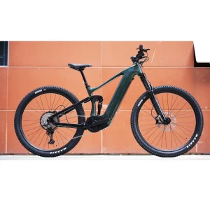 Men’s 48V Electric Mid Drive Central Motor Downhill Full Suspension Fat Tire E Mountain Bike Carbon Fiber