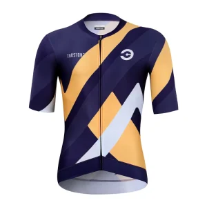 Men’s Abstract Mosaic Tarstone Cycling Jersey Custom OEM Short Sleeve Breathable Bike Clothing