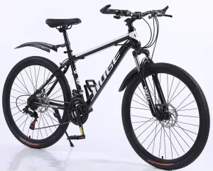Men’s Adult Mountain Bike with Disc Brake System Ordinary Pedal Steel Fork Material for Road Bike Riding Cycling