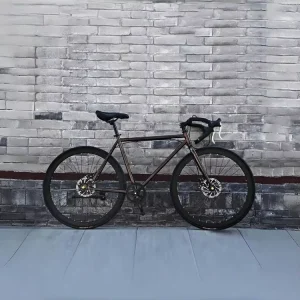 Men’s Adult Ultra Light 24-speed Road Bicycle 24/26 Inch High Carbon Steel Disc Brake with Solid Tire Sports Car Bike
