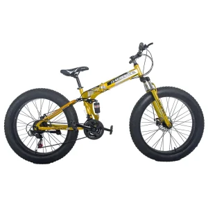 Mens Big Snow Fat Tire Bike Bicycle 26 Inch Mountain Bikes Fat Tires 4.0 Fat Bike Cycles With Suspension Fork