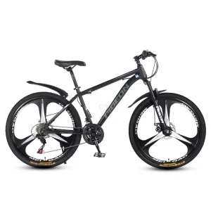Men’s Cross-country Dual Disc Brake Fork Suspension Carbon Steel Frame 24 Inch Mountain Bike 888 Outdoor Sports