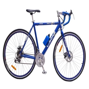 Mens Cycle Steel 700C 21 Speed Dual Disc Brake Sport Road Bike for Adults