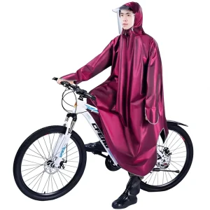 Men’s Mountain Bike Raincoat Single Adult Teen Waterproof Riding Bicycle Sleeve Rainstorm-proof Split Oxford Cloth