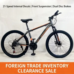 Men’s Racing Adult Off Road Bike 21 Speeds Mountain Road Bike Disc Brakes Steel Frame Comfortable Saddle