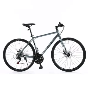 Men’s Road Bike Aluminum Alloy Sports Bicycle Frame 21 Speed Disc Brake 700c Wheels Ordinary Pedal