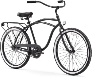 Men’s Single Speed Beach Cruiser Bike Urban City Bike with Colorful Steel Frame Custom Bicycle for Sale